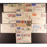SOUTH AFRICA AIR MAIL COVERS COLLECTION 1925-59 a very good and extensive range incl. 1925 (Feb)