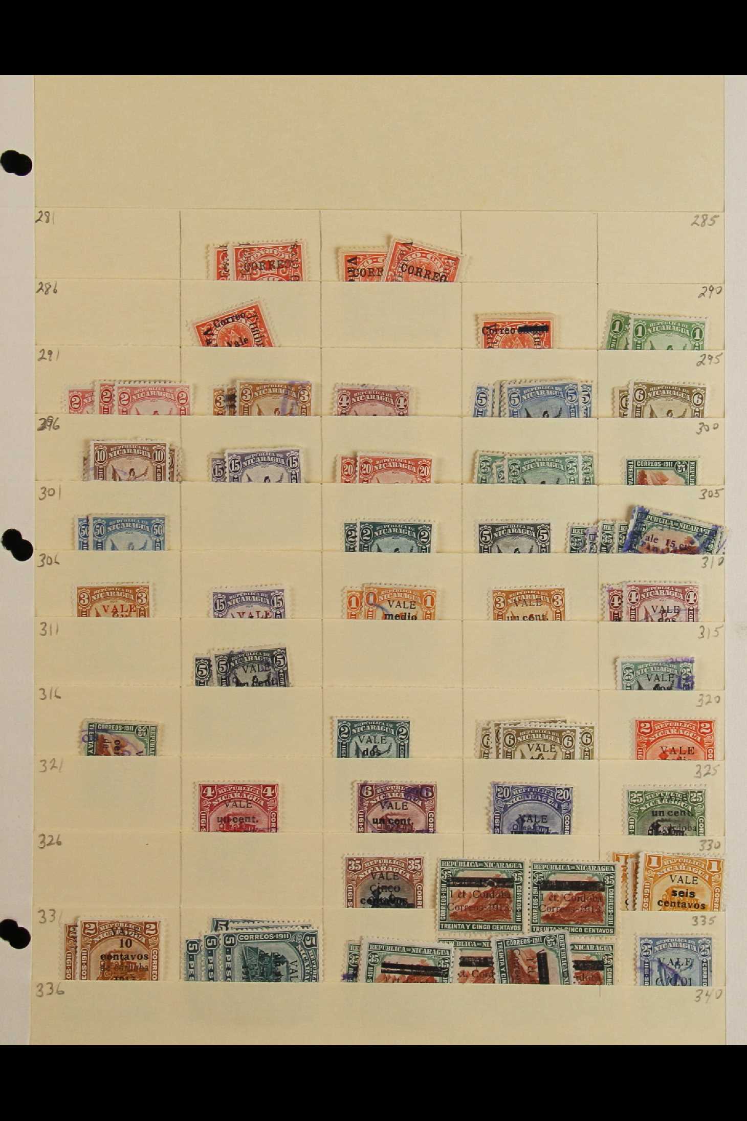 NICARAGUA 1860's -1980's accumulation in a box, with mint, nhm & used stock with sets, Airs, - Image 6 of 8