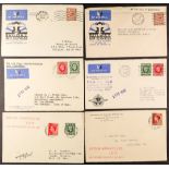 GB.ISLANDS ISLE OF MAN 1934-36 AIR MAIL COVERS with 1934 Railway Air Services Cardiff to Douglas,