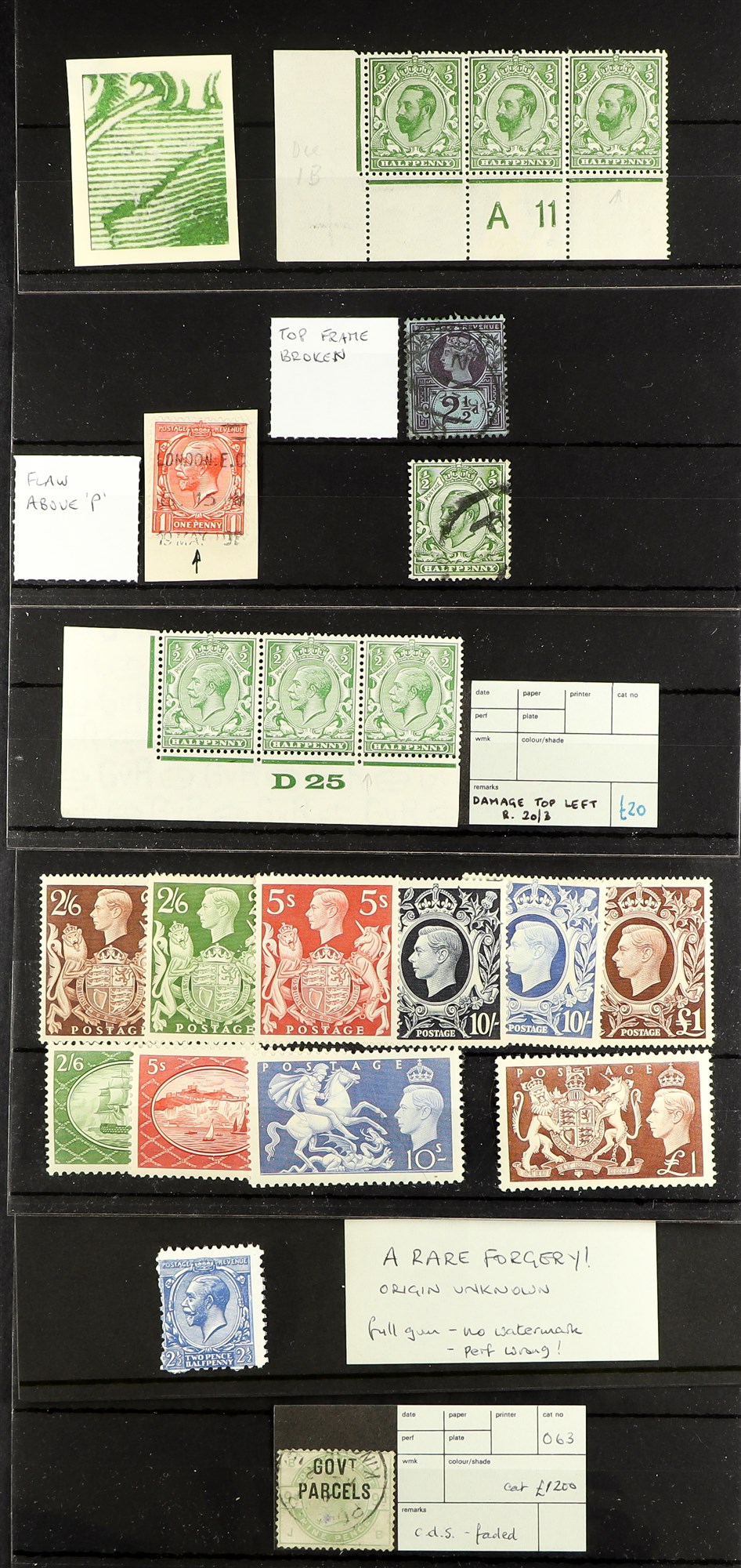 GREAT BRITAIN QV TO KGVI SPECIALISTS ACCUMULATION in a small box with items on stock cards and - Image 6 of 7