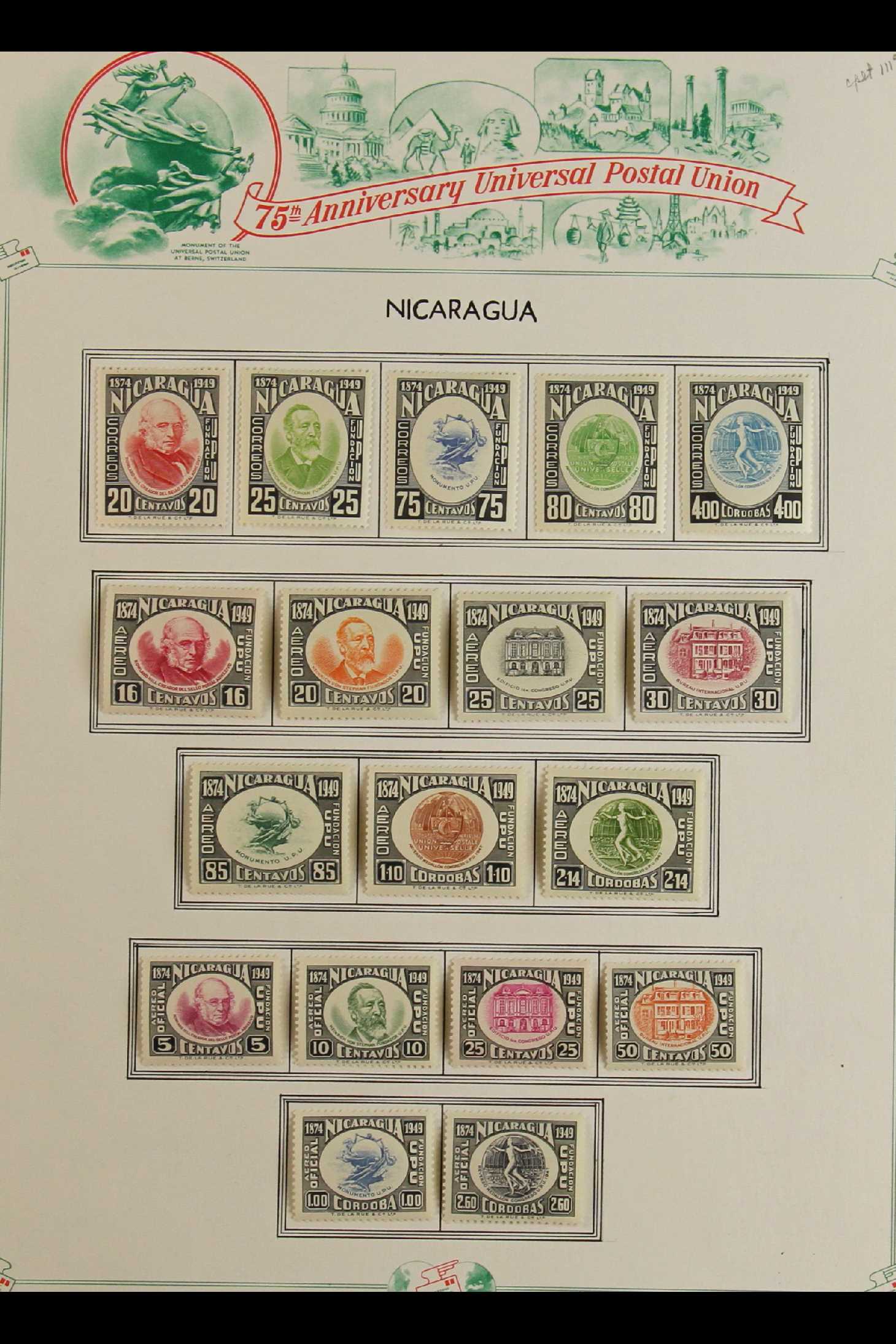 NICARAGUA 1860's -1980's accumulation in a box, with mint, nhm & used stock with sets, Airs, - Image 8 of 8