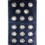 COINS - 2006 SILVER PROOF COIN COLLECTION. Complete Royal Mint silver 1oz coin collection, issued