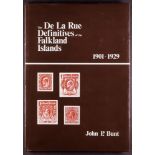 THE DE LA RUE DEFINITIVES OF THE FALKLAND ISLANDS 1901-1929 book by John P. Bunt, 1986.