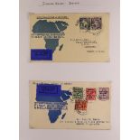 COLLECTIONS & ACCUMULATIONS IMPERIAL AIRWAYS COVERS 1930-34 TO OR FROM AFRICA a very extensive