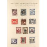 CYPRUS 1880-1935 old used collection incl. 1880 GB overprints including 2½d  & ½d plate 15 used,