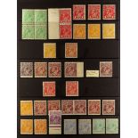 AUSTRALIA 1914-1936 MINT KGV "HEADS" COLLECTION incl. varieties, shades and blocks, note 1914 to