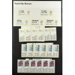 GB.ELIZABETH II POST & GO PRESENTATION PACK AND FDC COLLECTION. The packs begin with P&G 1 and end