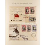 TONGA 1938-40 COVERS & two postcards bearing Queen Salote's Accession (SG 71/73) with First Day