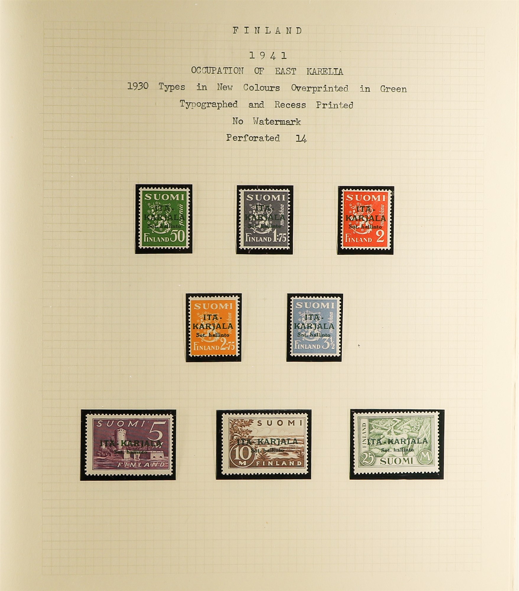 FINLAND 1866-1975 in four Exeter albums, and further ranges in a stockbook, with extensive mint