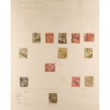 SOUTH AFRICA -COLS & REPS TRANSVAAL POSTMARKS COLLECTION written up on pages, with clear to fine