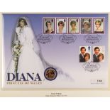 GOLD SOVEREIGN 1981 encapsulated on Princess Diana souvenir cover.