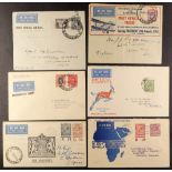 SOUTHERN RHODESIA 1931-64 GOOD AIRMAIL COVERS COLLECTION incl. 1931 (Feb) London-Mwanza  to