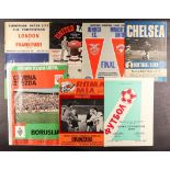 FOOTBALL PROGRAMMES - 'Foreign' selection. Well-over 200 programmes featuring 'foreign' clubs. The