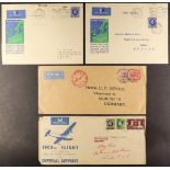 GREAT BRITAIN AIRMAIL COVERS - EXTERNAL FLIGHTS 1923-37 an interesting range incl. 1923 Grimsby to