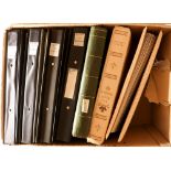 COLLECTIONS & ACCUMULATIONS WORLD COLLECTION in eight volumes with useful mint and used incl. ranges