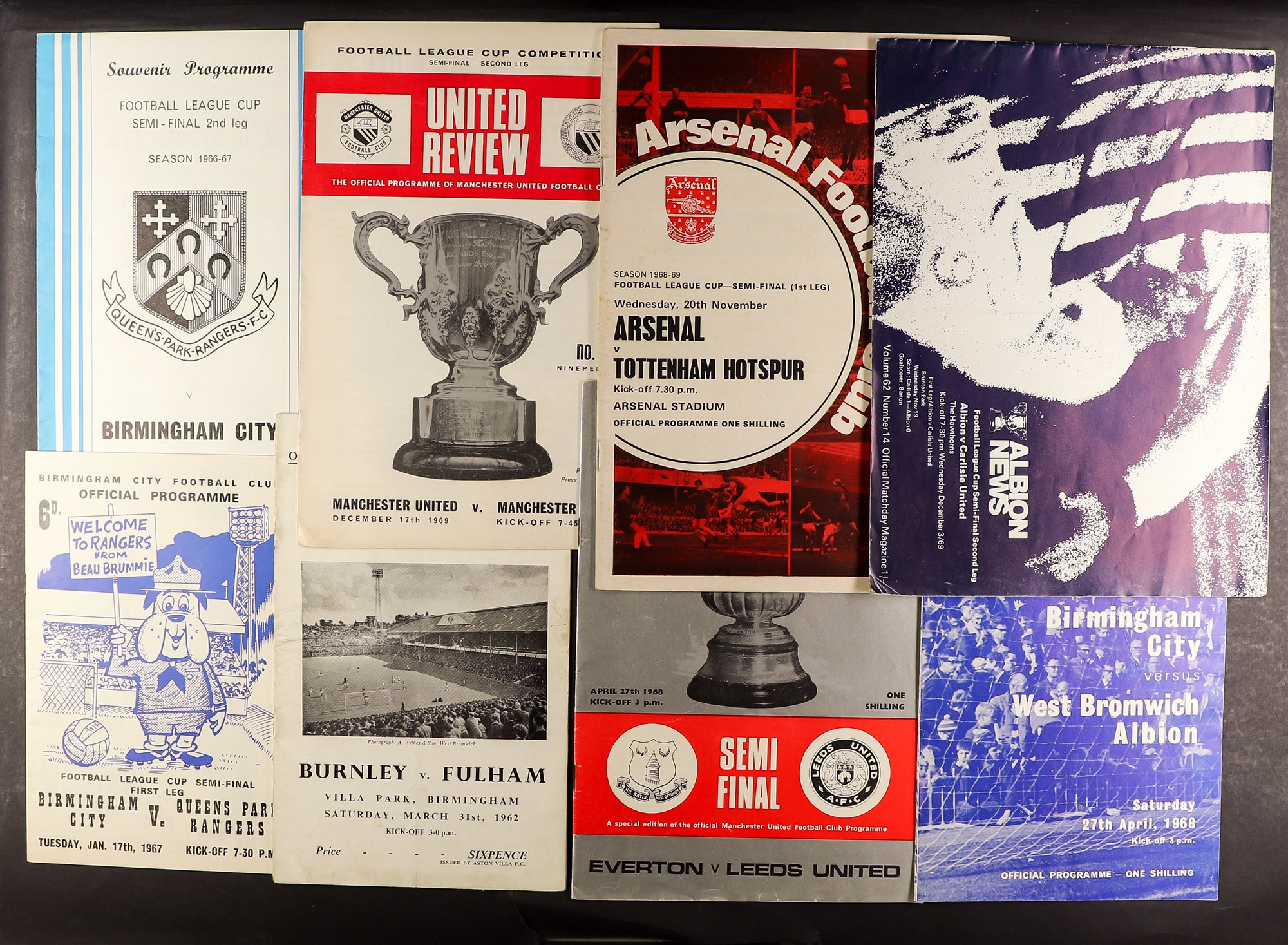 FOOTBALL PROGRAMMES - FINALS AND SEMI-FINALS. Approximately 164 FA Cup and League Cup programmes - Image 3 of 6