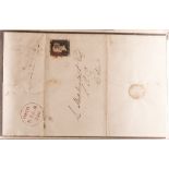 GREAT BRITAIN POSTAL HISTORY 1840-98 interesting range of covers and cards in a cover album, incl.