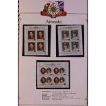 COLLECTIONS & ACCUMULATIONS BRITISH COMMONWEALTH 1973-86 ROYALTY OMNIBUS ISSUES A never hinged