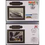 GREAT BRITAIN BENHAM "THE RAILWAY COLLECTION" 2007-11 album of covers incl. railway stations of