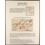 CANADA TRANSATLANTIC MAIL - CROSS BORDER MAIL TO GREAT BRITAIN 1833-38 three entire letters and