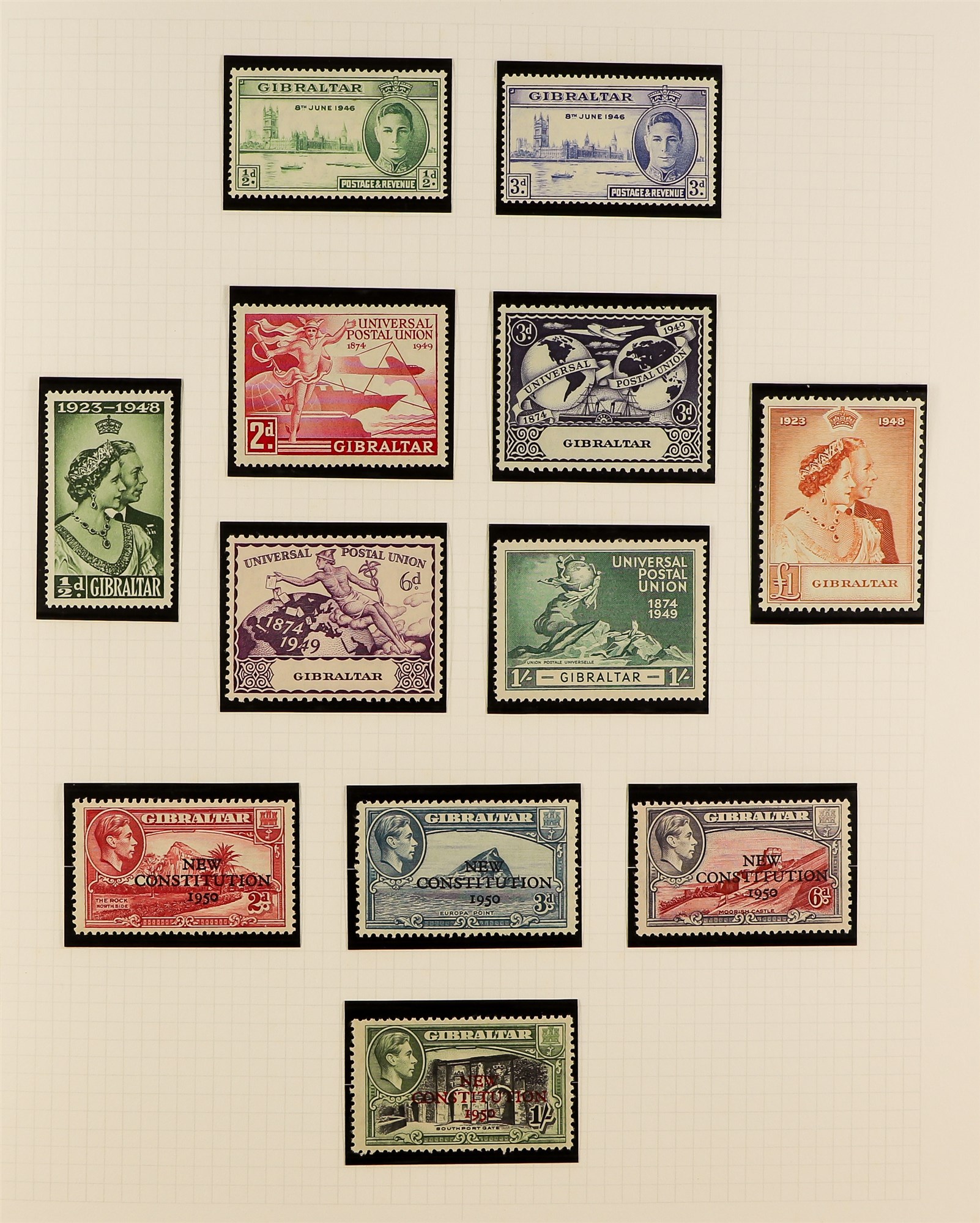 COLLECTIONS & ACCUMULATIONS COMMONWEALTH KING GEORGE VI MINT COLLECTION in an album, Antigua through - Image 7 of 16