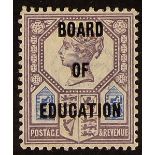 GB.QUEEN VICTORIA OFFICIALS - BOARD OF EDUCATION 1902 5d dull purple and blue Jubilee, SG O81,