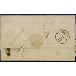 GB.PRE - STAMP 1824 COWES SHIP LETTER (ISLE OF WIGHT) on entire letter Cuba to London.