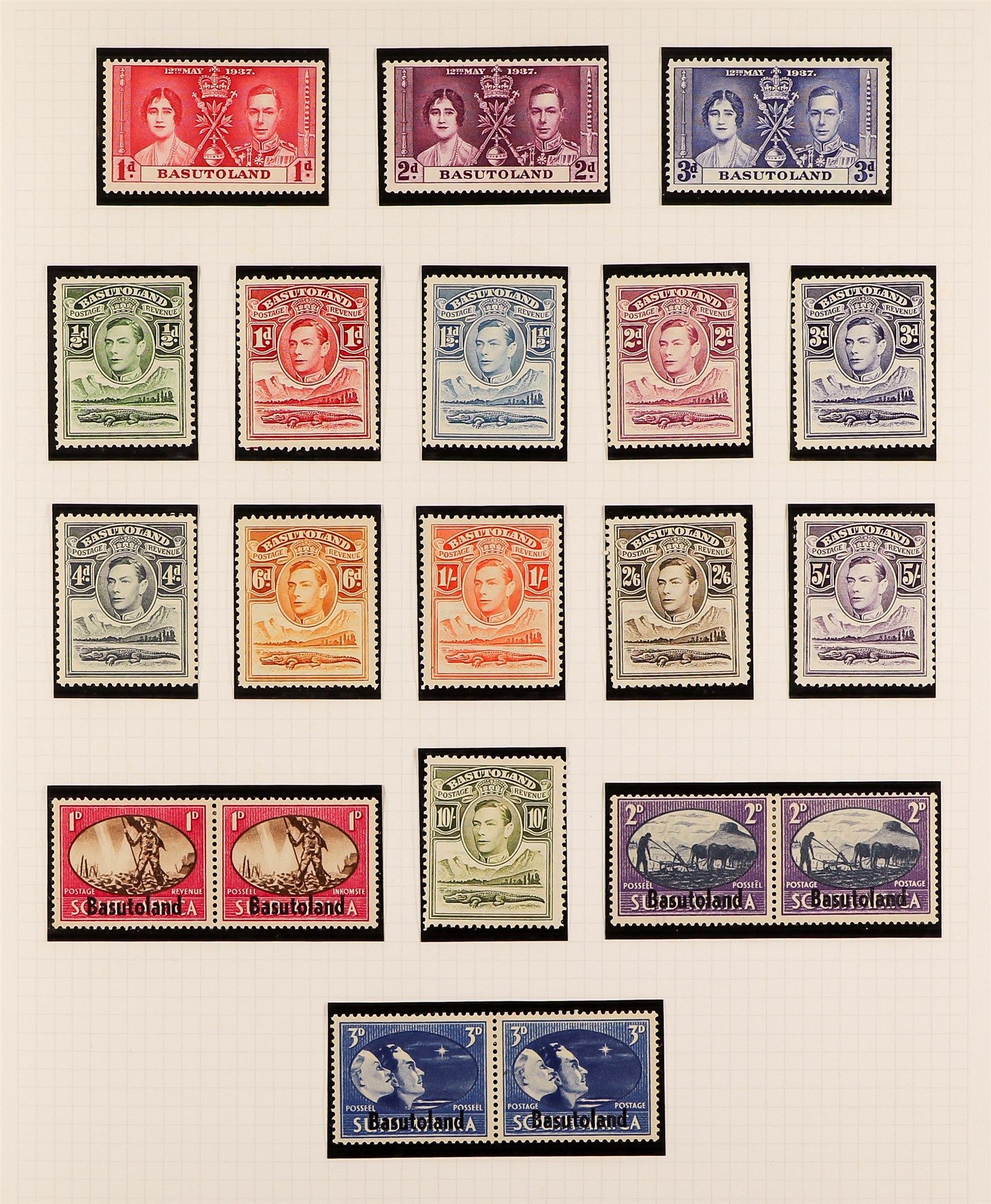 COLLECTIONS & ACCUMULATIONS COMMONWEALTH KING GEORGE VI MINT COLLECTION in an album, Antigua through - Image 2 of 16