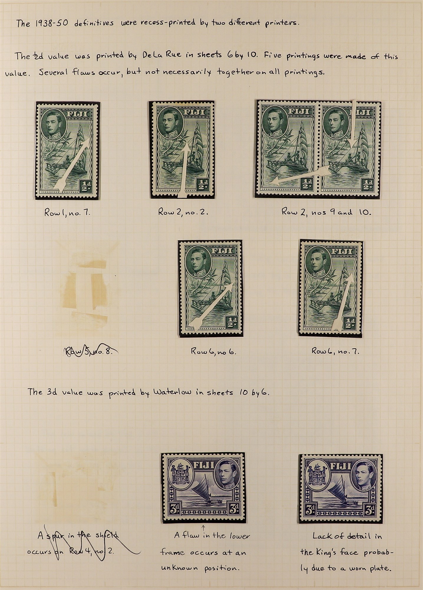 COLLECTIONS & ACCUMULATIONS COMMONWEALTH KGVI VARIETIES COLLECTION written up on pages, often as - Image 7 of 12