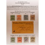 UNITED STATES TELEGRAPH STAMPS COLLECTION written-up on around 80 pages incl. telegraph stamps,