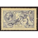 GB.GEORGE V 1915 10s pale blue De La Rue Seahorse, SG 413, very fine mint. Cat. £3500. With Royal