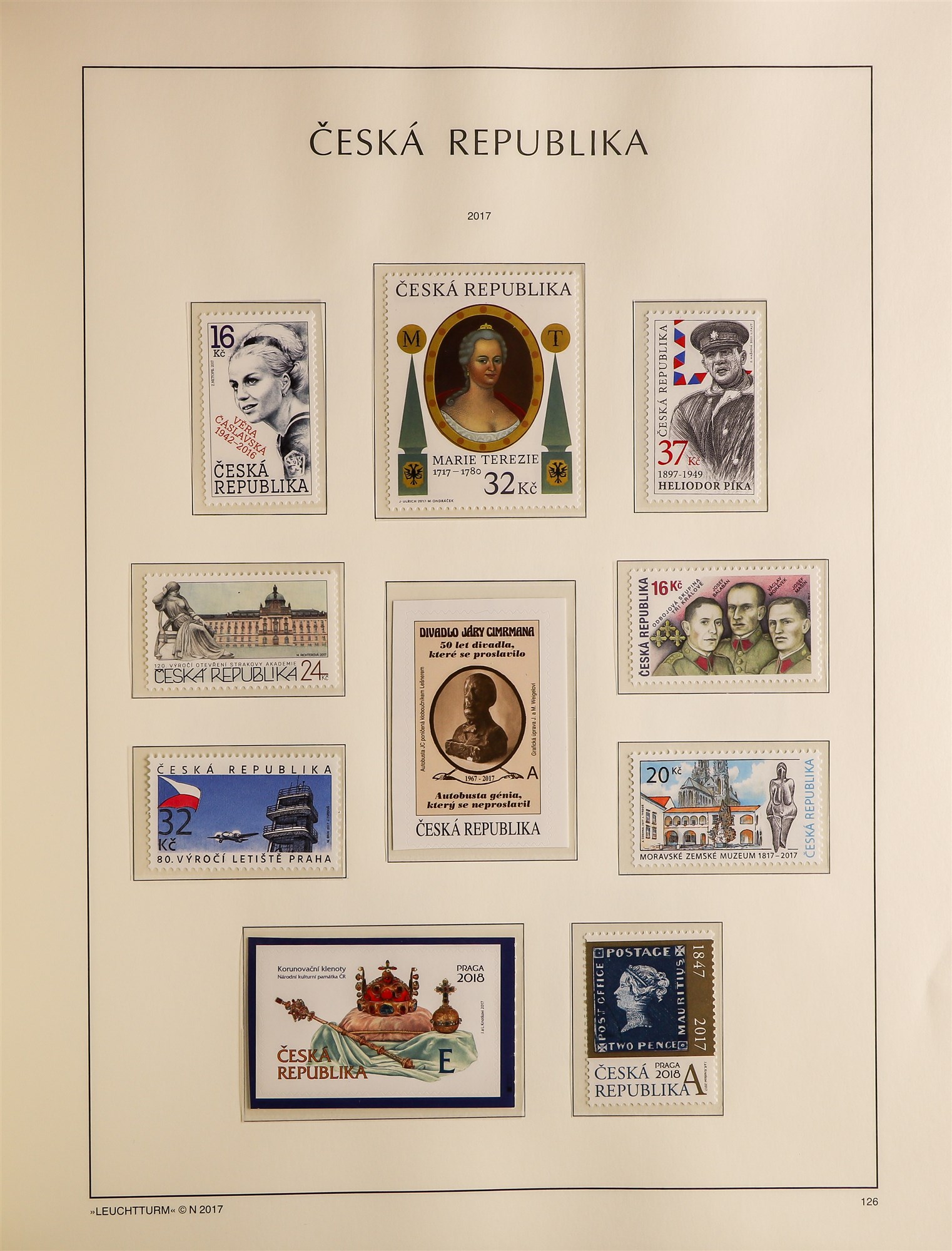 CZECHOSLOVAKIA 1918-2017 EXTENSIVE SEMI-SPECIALIZED COLLECTION in seven Lighthouse albums, mint - Image 11 of 13