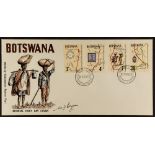 BOTSWANA 1983-2016 collection in six albums, with first day covers incl. long definitive sets and