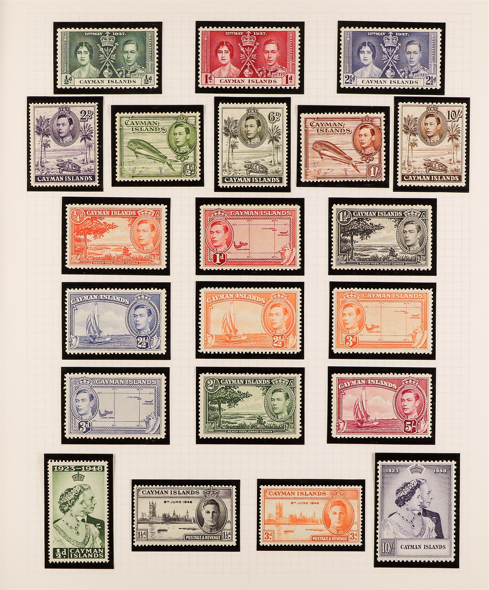 COLLECTIONS & ACCUMULATIONS COMMONWEALTH KING GEORGE VI MINT COLLECTION in an album, Antigua through - Image 3 of 16