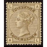 GB.QUEEN VICTORIA 1873-80 4d grey-brown, SG 154, mint with large part gum, possibly regummed.