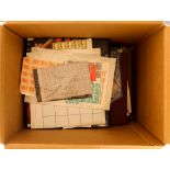 GREAT BRITAIN SORTER CARTON with stockbooks of duplicated used mainly QE2 issues, some face