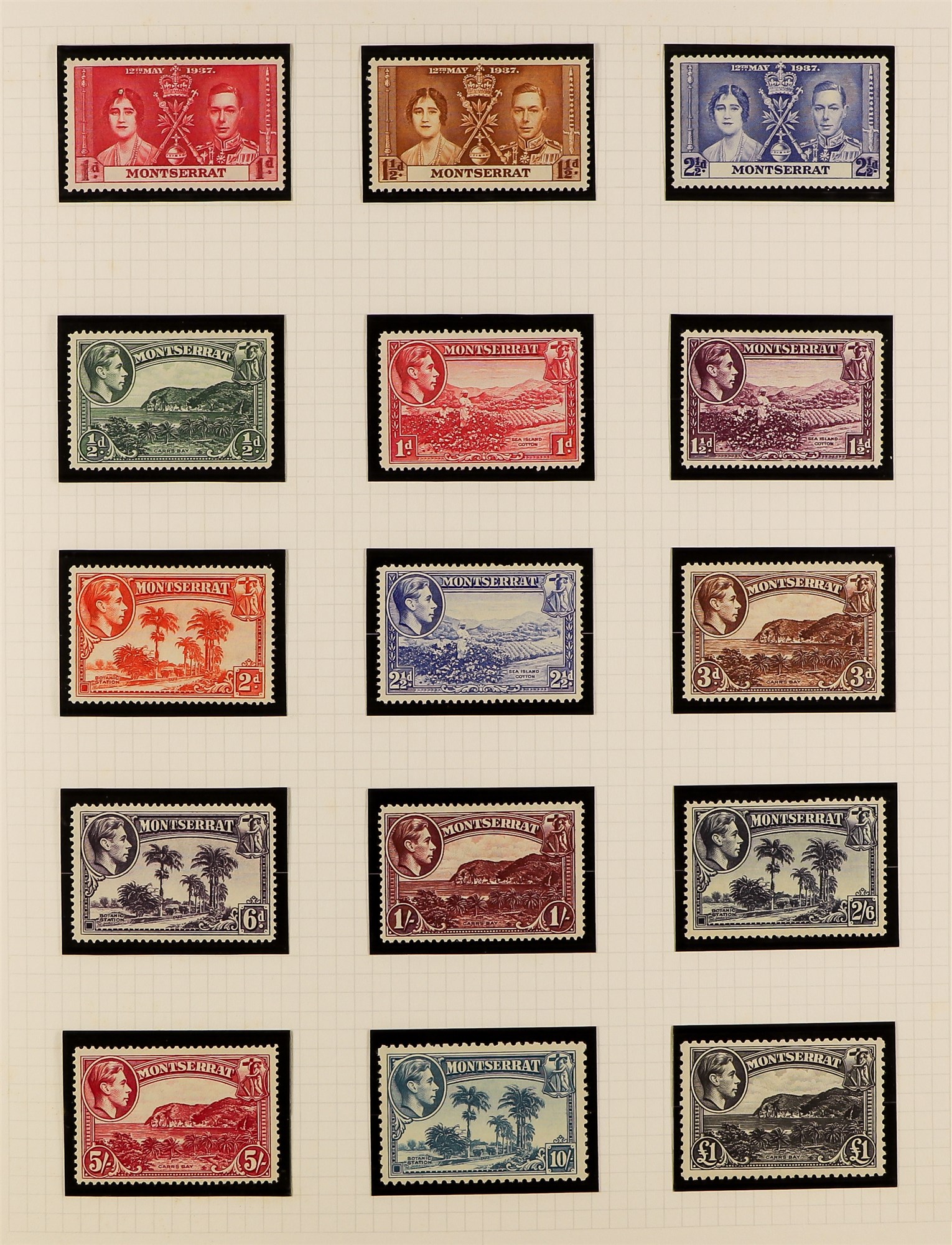 COLLECTIONS & ACCUMULATIONS COMMONWEALTH KING GEORGE VI MINT COLLECTION in an album, Antigua through - Image 14 of 16