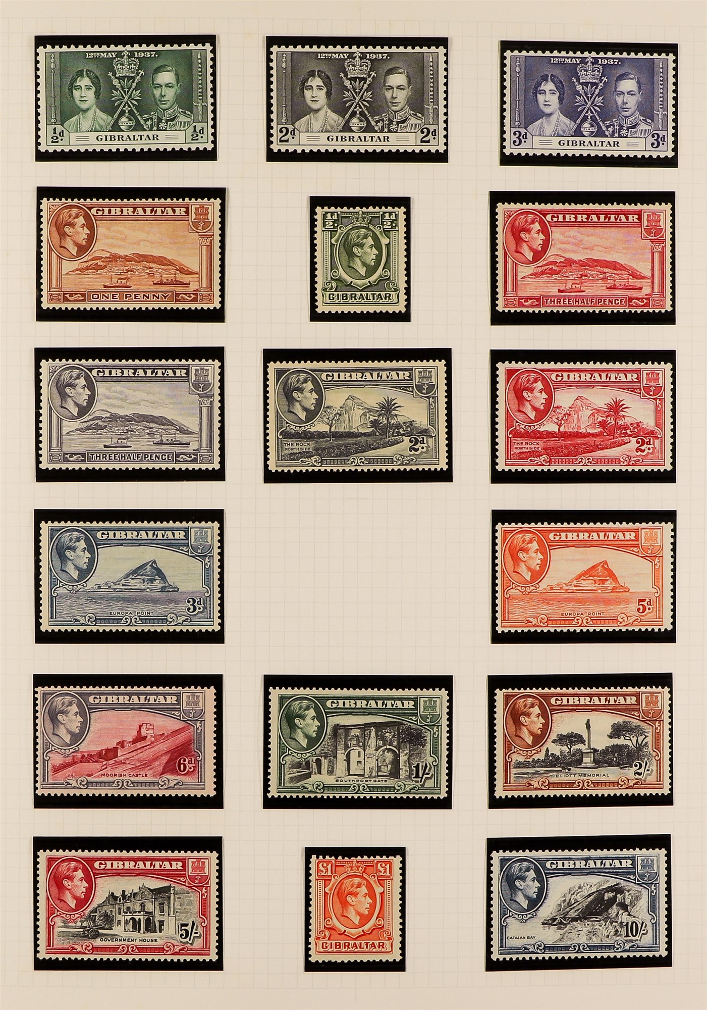 COLLECTIONS & ACCUMULATIONS COMMONWEALTH KING GEORGE VI MINT COLLECTION in an album, Antigua through - Image 6 of 16