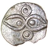 Vepo Hawkeyes. Corieltauvi. c.AD 15-40. Celtic silver minim. 10mm. 0.27g.