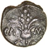 Cunobelinus Flower. Catuvellauni & Trinovantes. c.AD 8-41. Celtic silver unit. 11mm. 1.03g.