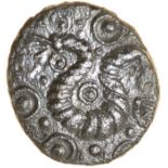 Canterbury Dragon. Cantiaci. c.50-30 BC. Celtic silver unit. 12mm. 0.90g.