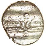 Dubnovellaunos Early. Sills class 1. Trinovantes. c.5BC-AD10. Celtic gold stater. 15-17mm. 5.52g.