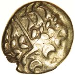 Chute. Sills class 1b. Belgae. c.54-53 BC. Celtic gold stater. 16-18mm. 6.02g.