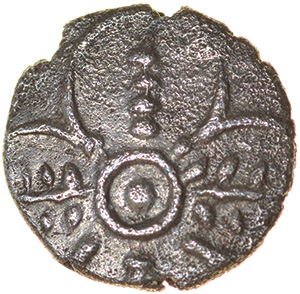 Corn Ear Quatrefoil. Iceni. c.AD 10-20. Celtic silver half unit. 10mm. 0.49g.