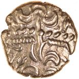 Tincomarus Alfriston. Regini & Atrebates. c.25BC-AD10. Celtic gold stater. 17mm. 5.41g.