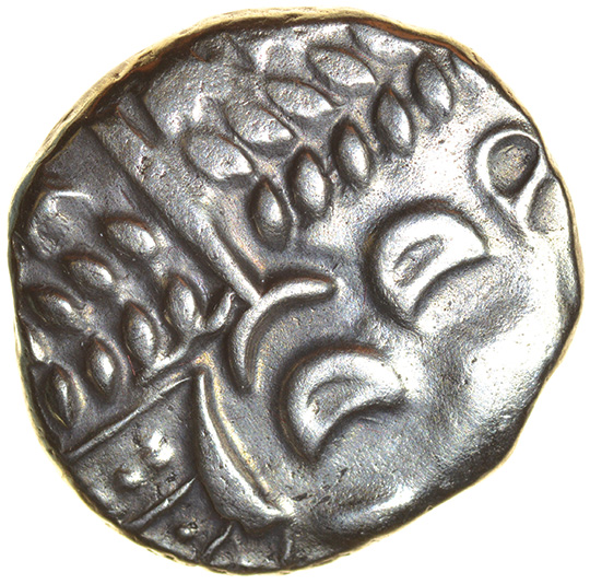 Cranborne Chase. Durotriges. c.58-40 BC. Celtic silver stater. 17-19mm. 5.36g.