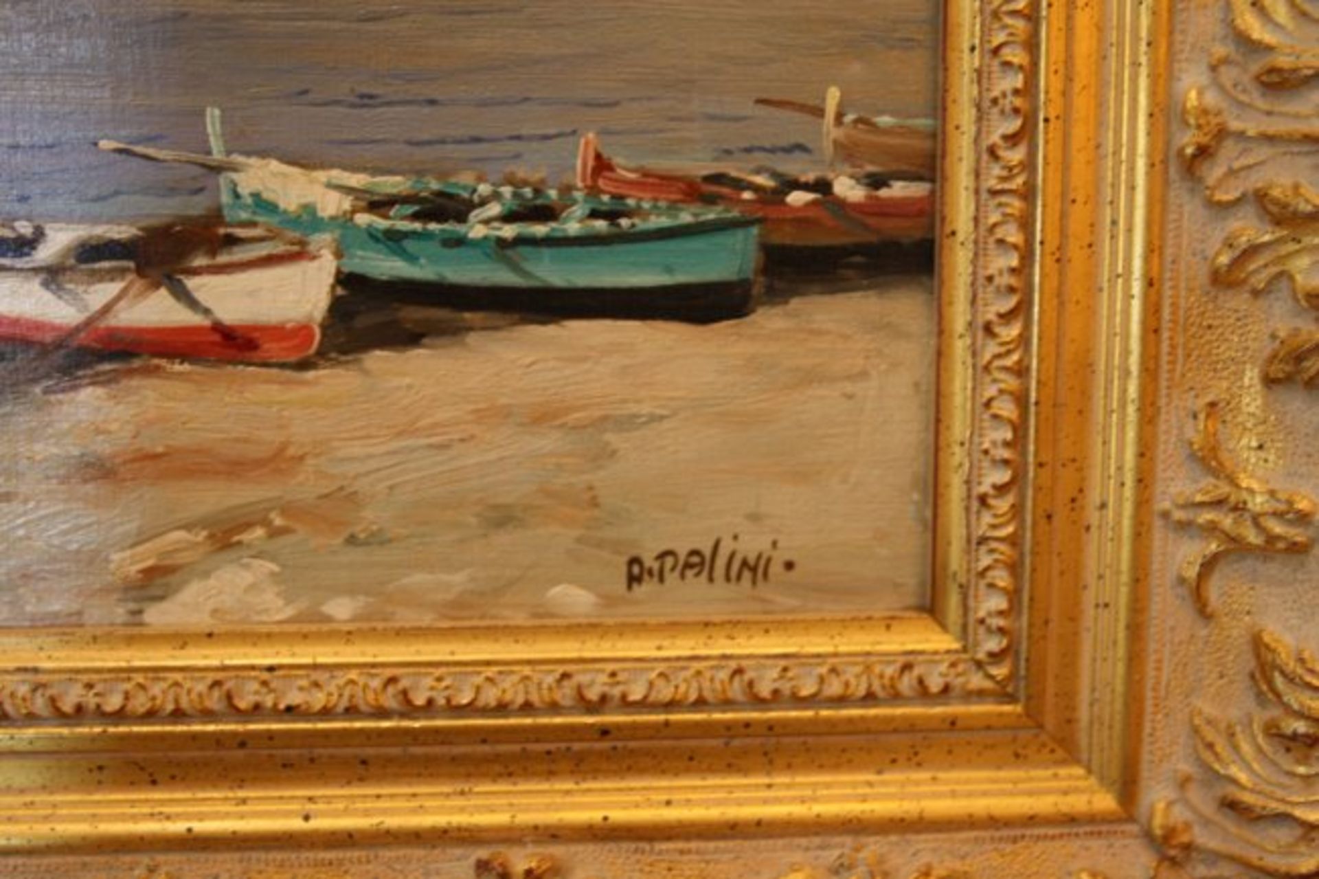 Painting of "Boat Bay" - Image 3 of 4