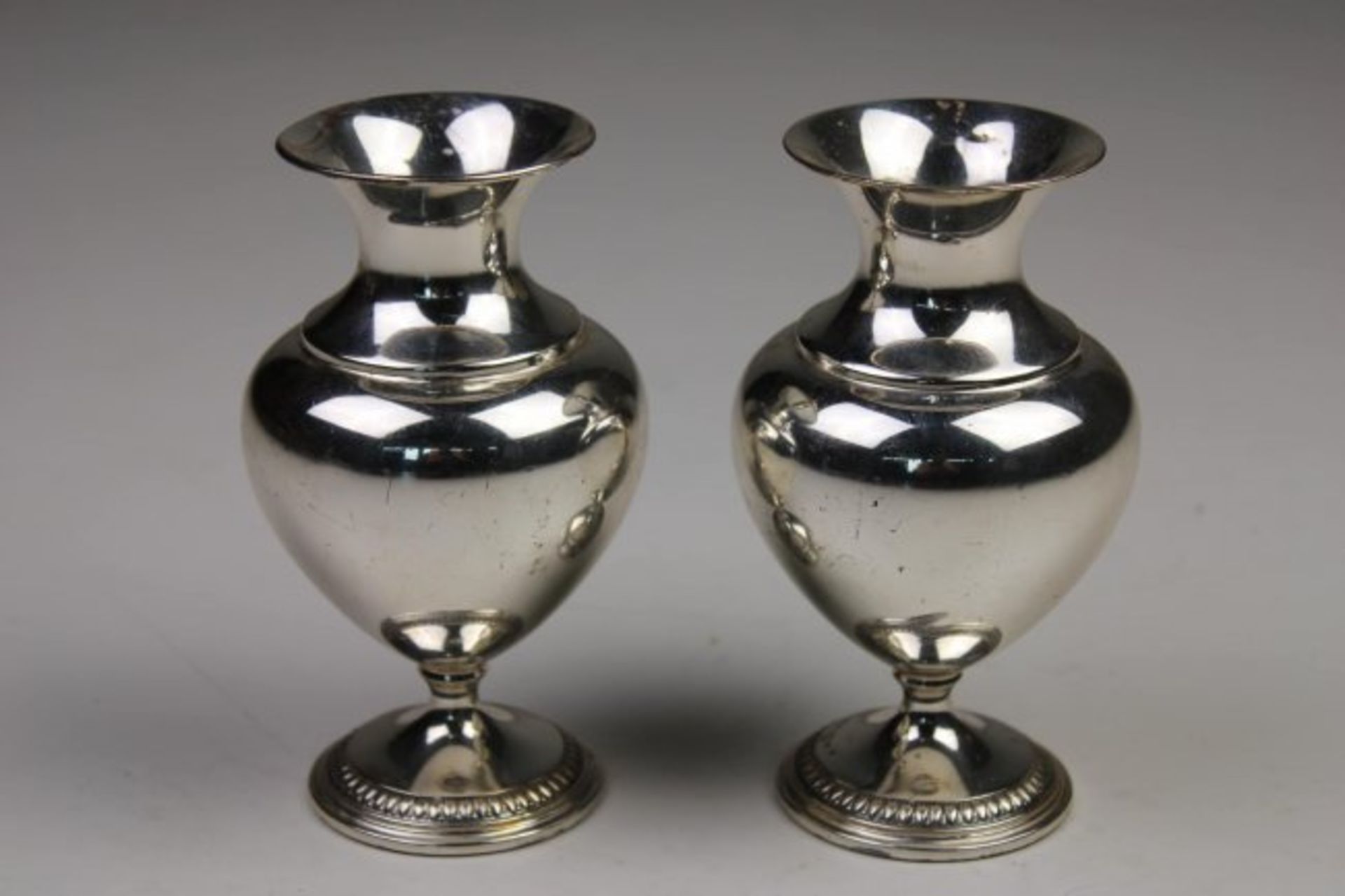 German silver vases 19th Century - Image 2 of 2