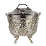 Antique silver candy bowl