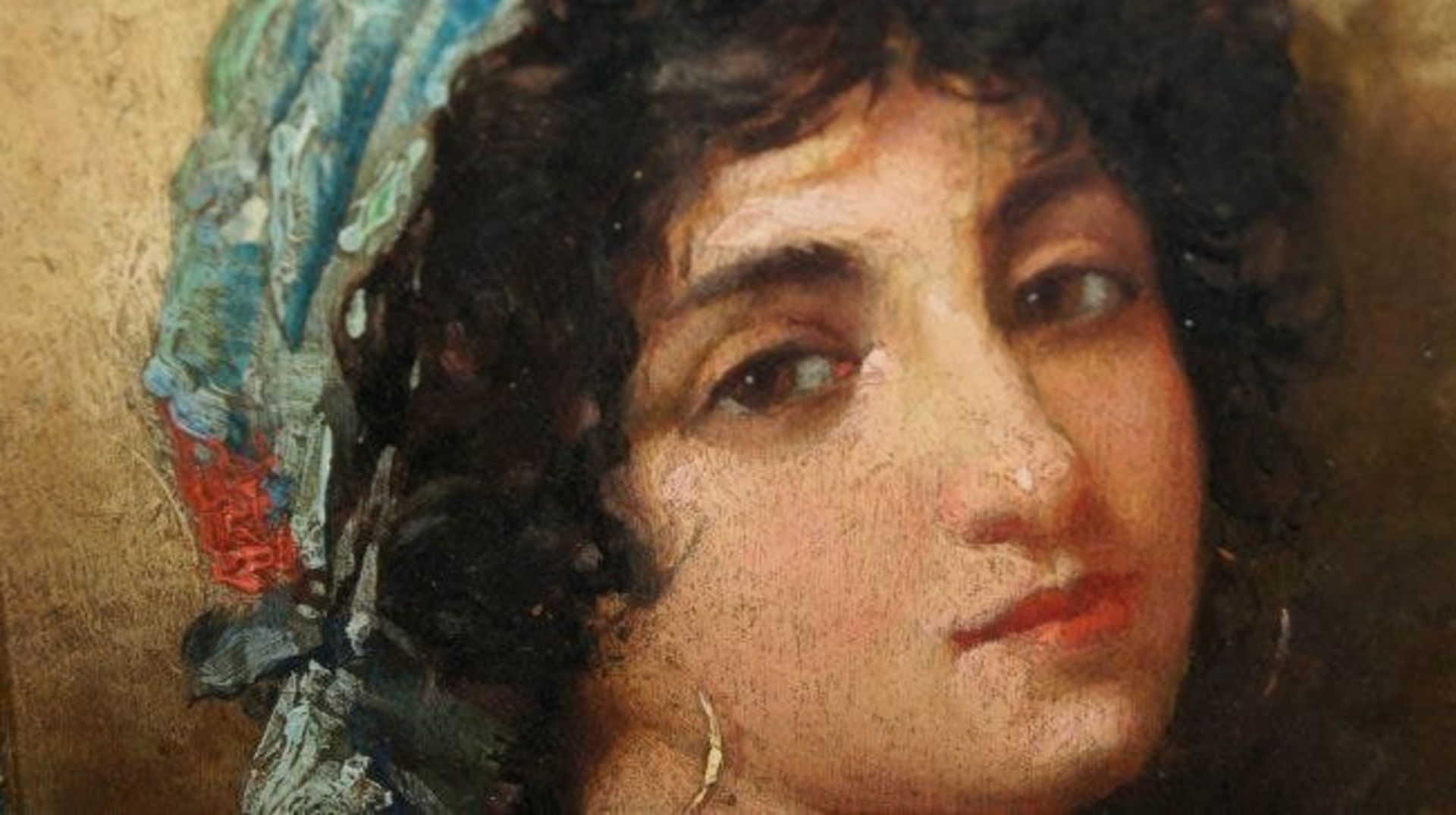 Giuseppe GIARDIELLO 1887-1920 PORTRAIT OF ITALIAN GIRL - Image 4 of 5
